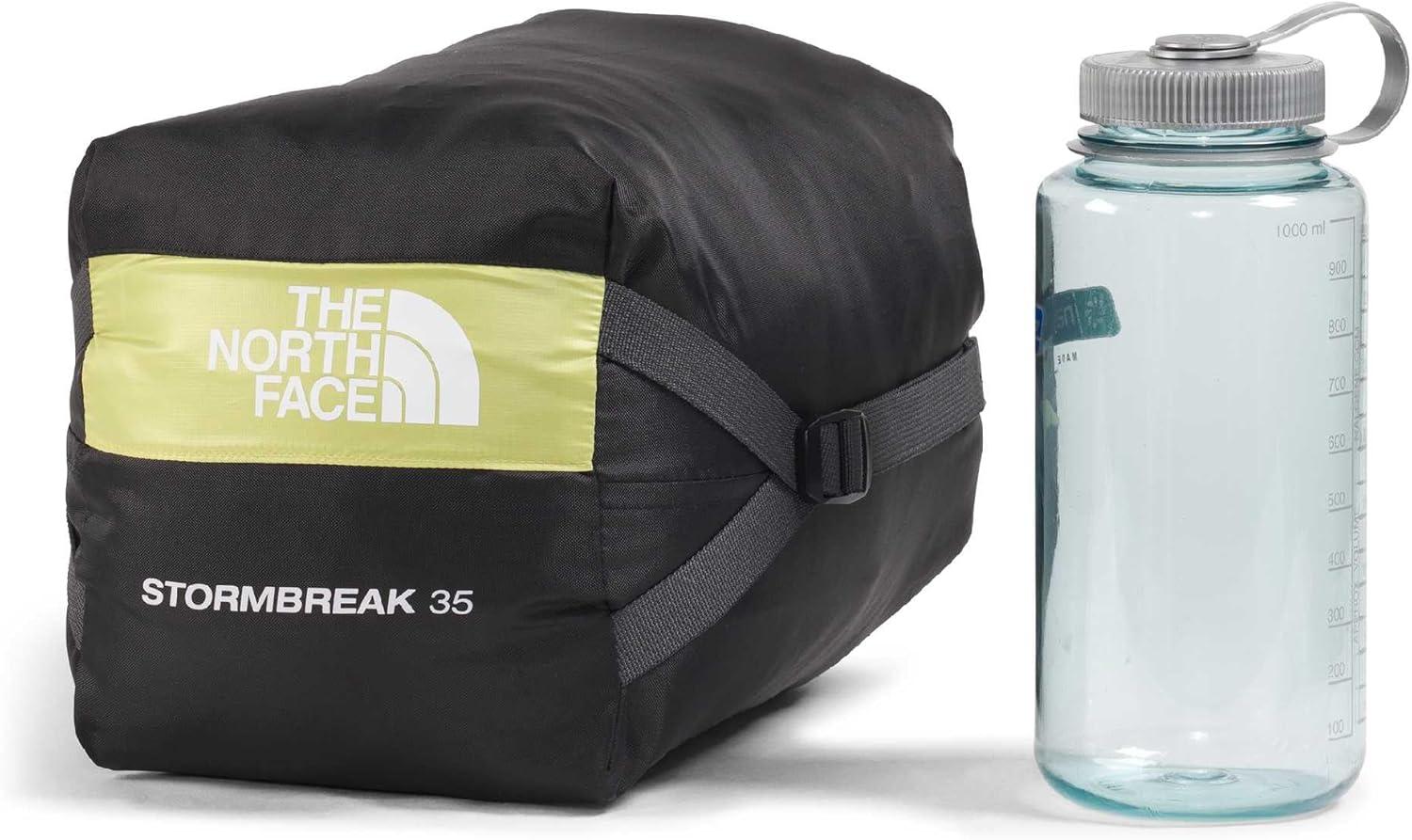 imageThe North Face SleepingBags Stormbreak 35F 17C Backpacking Sleeping Bag Water Repellent Fully Insulated Includes Stuff SackPearFrost Grey