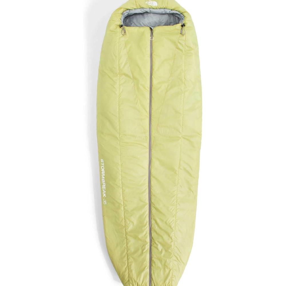 imageThe North Face SleepingBags Stormbreak 35F 17C Backpacking Sleeping Bag Water Repellent Fully Insulated Includes Stuff SackPearFrost Grey