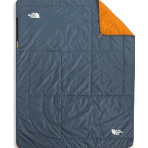 THE NORTH FACE Wawona Blanket – Insulated Blanket for Home and Camping, Water Repellent, Packable Design, Granite Grey/Dust Orange, One Size