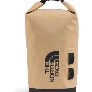 The North Face Base Camp Dry Bag – Roll-Top Waterproof Stuff Sack, Ideal for Camping Gear & Kayak Accessories, TNF Black/TNF White, 18 Liters(Khaki Stone/Tnf Black)