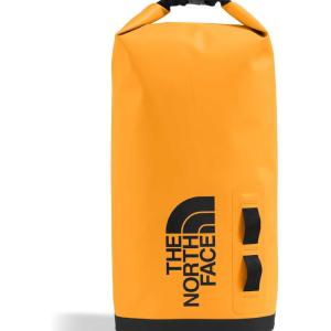 The North Face Base Camp Dry Bag – Roll-Top Waterproof Stuff Sack, Ideal for Camping Gear & Kayak Accessories, TNF Black/TNF White, 18 Liters(Summit Gold/Tnf Black)