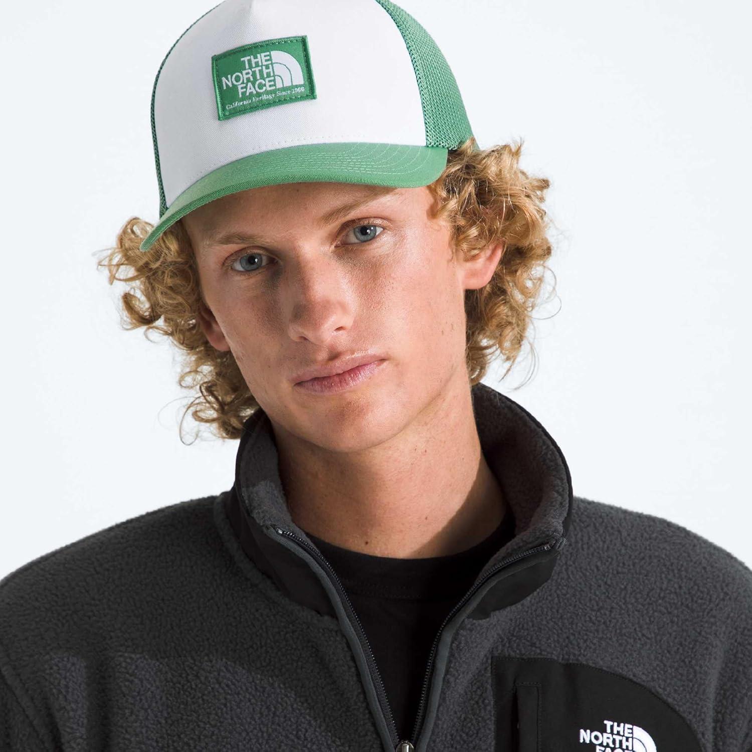 imageTHE NORTH FACE Keep It Patched Trucker Deep Fit Snapback Hat for Men amp Women With Breathable Mesh PanelsDimmed AlgaeTnf White