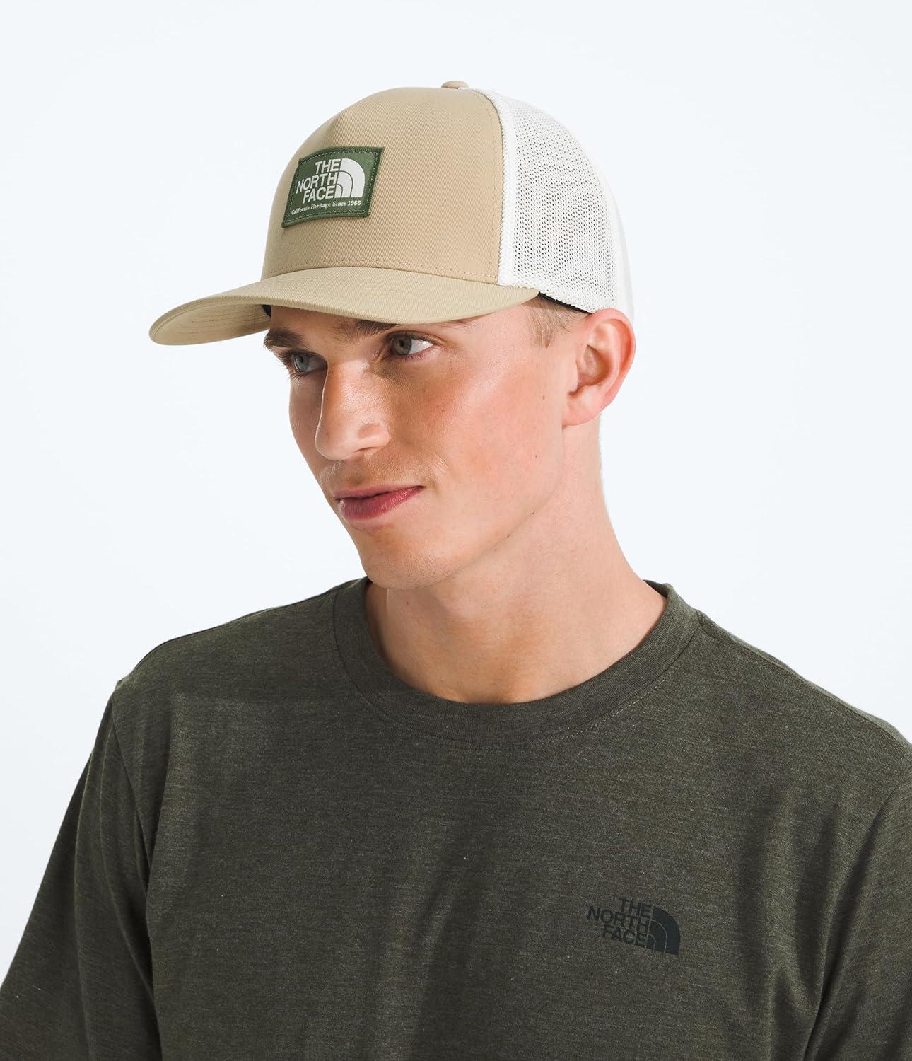 imageTHE NORTH FACE Keep It Patched Trucker Deep Fit Snapback Hat for Men amp Women With Breathable Mesh PanelsKhaki StoneBark Mist