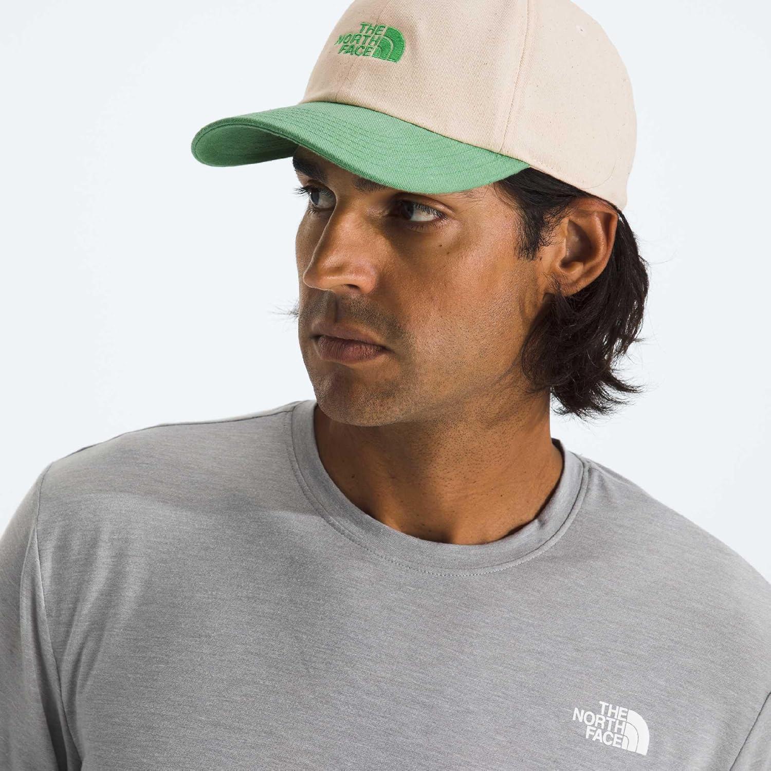 imageTHE NORTH FACE Roomy Norm Hat Classic Fit Ball Cap for Men amp Women Embroidered Logo Adjustable Strap amp Silver BuckleDimmed AlgaeWhite DuneRaw Undyed