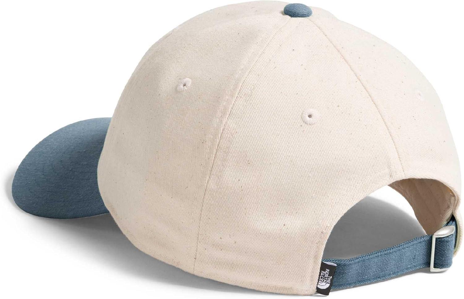imageTHE NORTH FACE Roomy Norm Hat Classic Fit Ball Cap for Men amp Women Embroidered Logo Adjustable Strap amp Silver BuckleGranite GreyWhite Dune