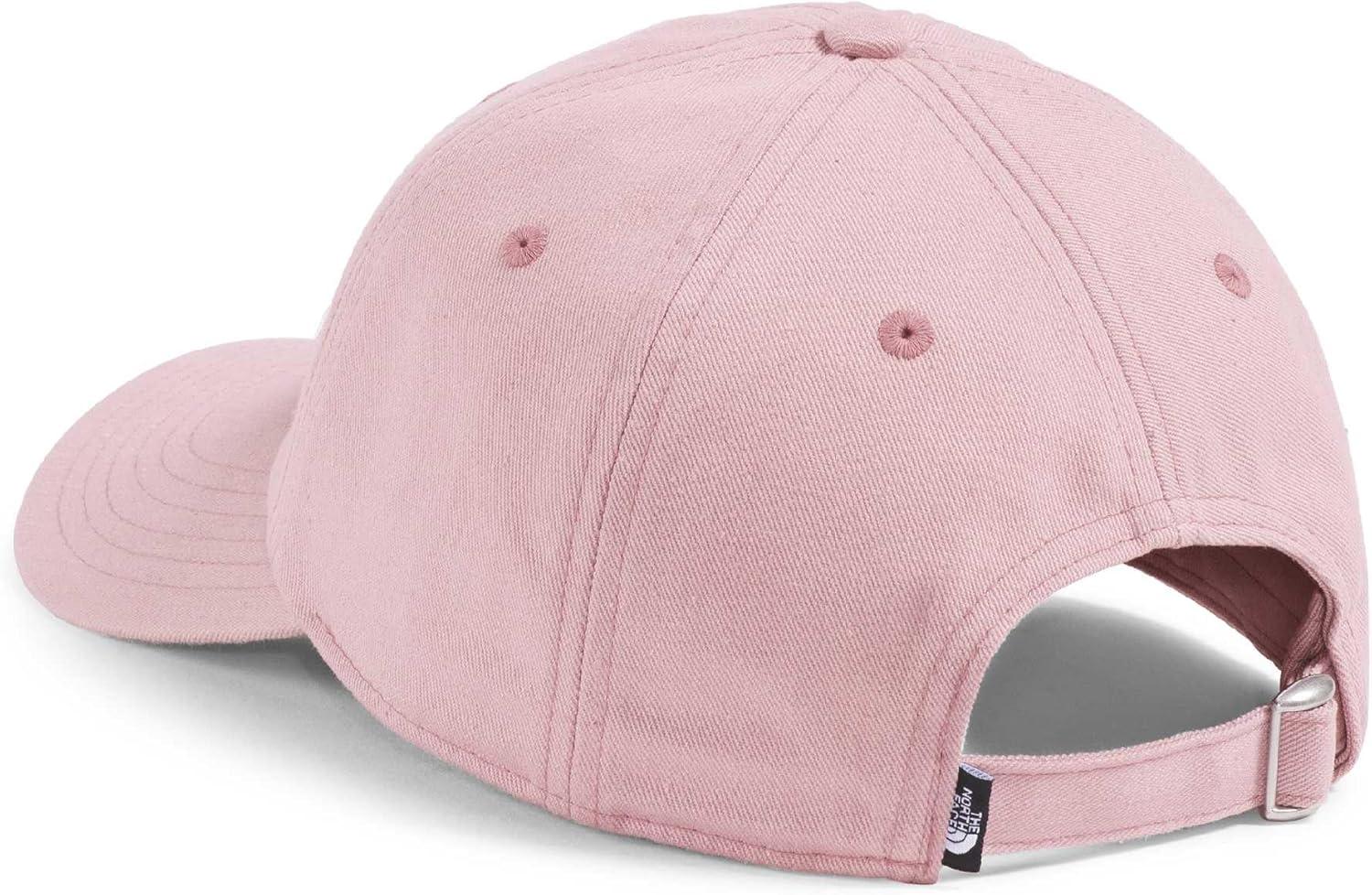 imageTHE NORTH FACE Roomy Norm Hat Classic Fit Ball Cap for Men amp Women Embroidered Logo Adjustable Strap amp Silver BuckleMetal PinkHorizontal Logo