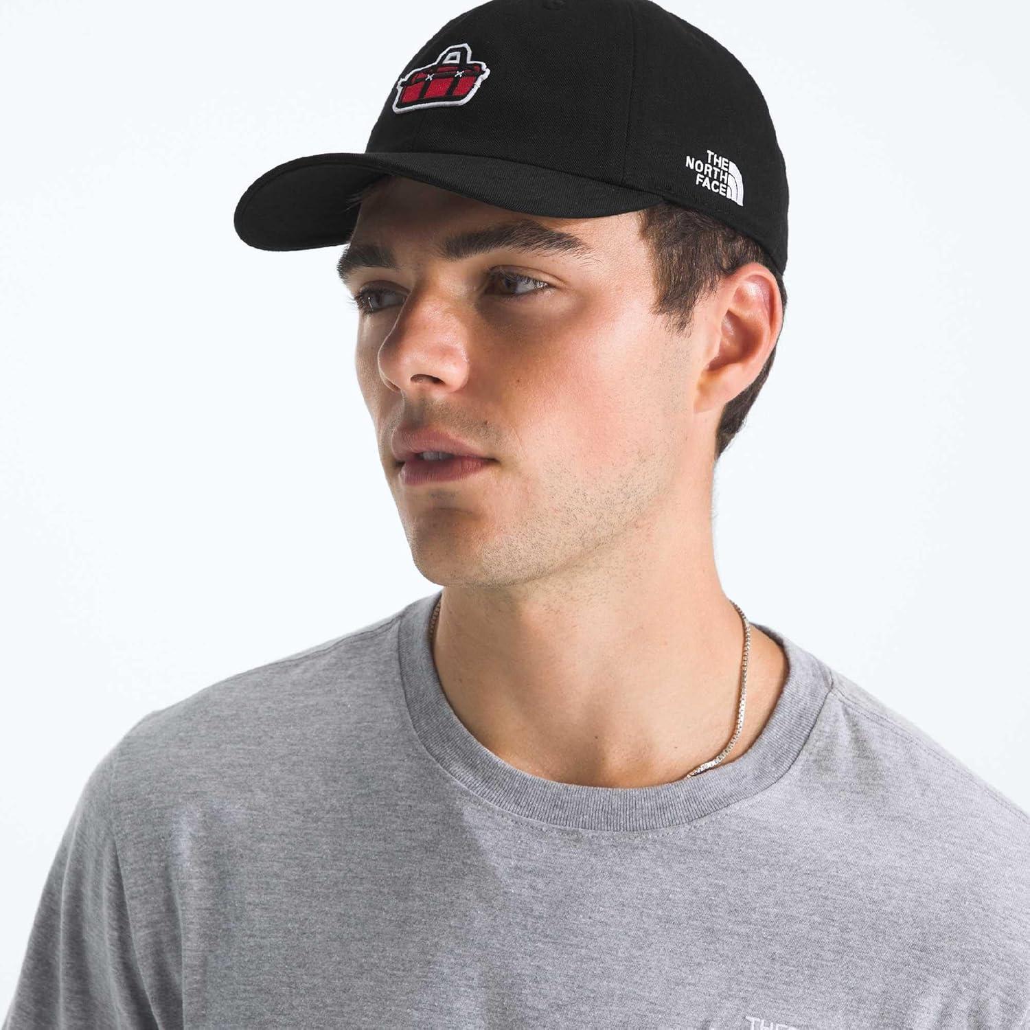imageTHE NORTH FACE Roomy Norm Hat Classic Fit Ball Cap for Men amp Women Embroidered Logo Adjustable Strap amp Silver BuckleTnf BlackBase Camp Patch