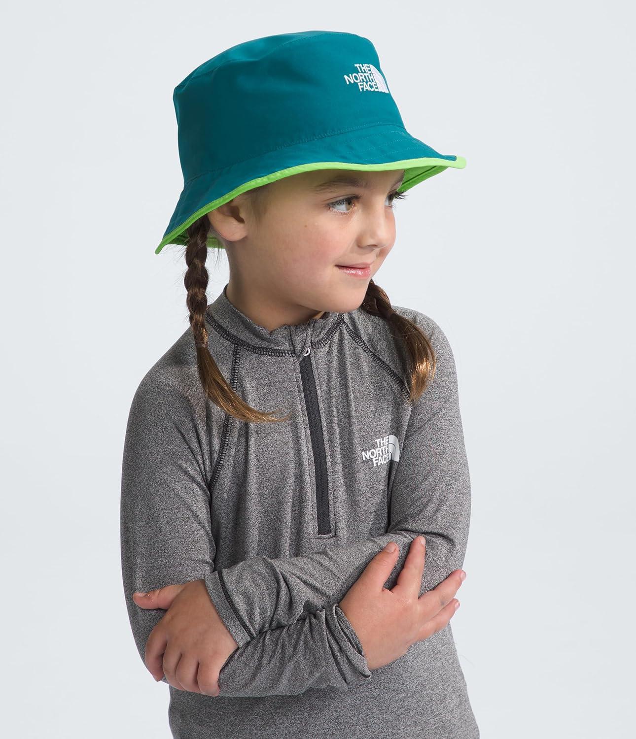 imageThe North Face Kids Class V Reversible Bucket ToddlerLittle KidsBig KidsBlue MossSafety Green