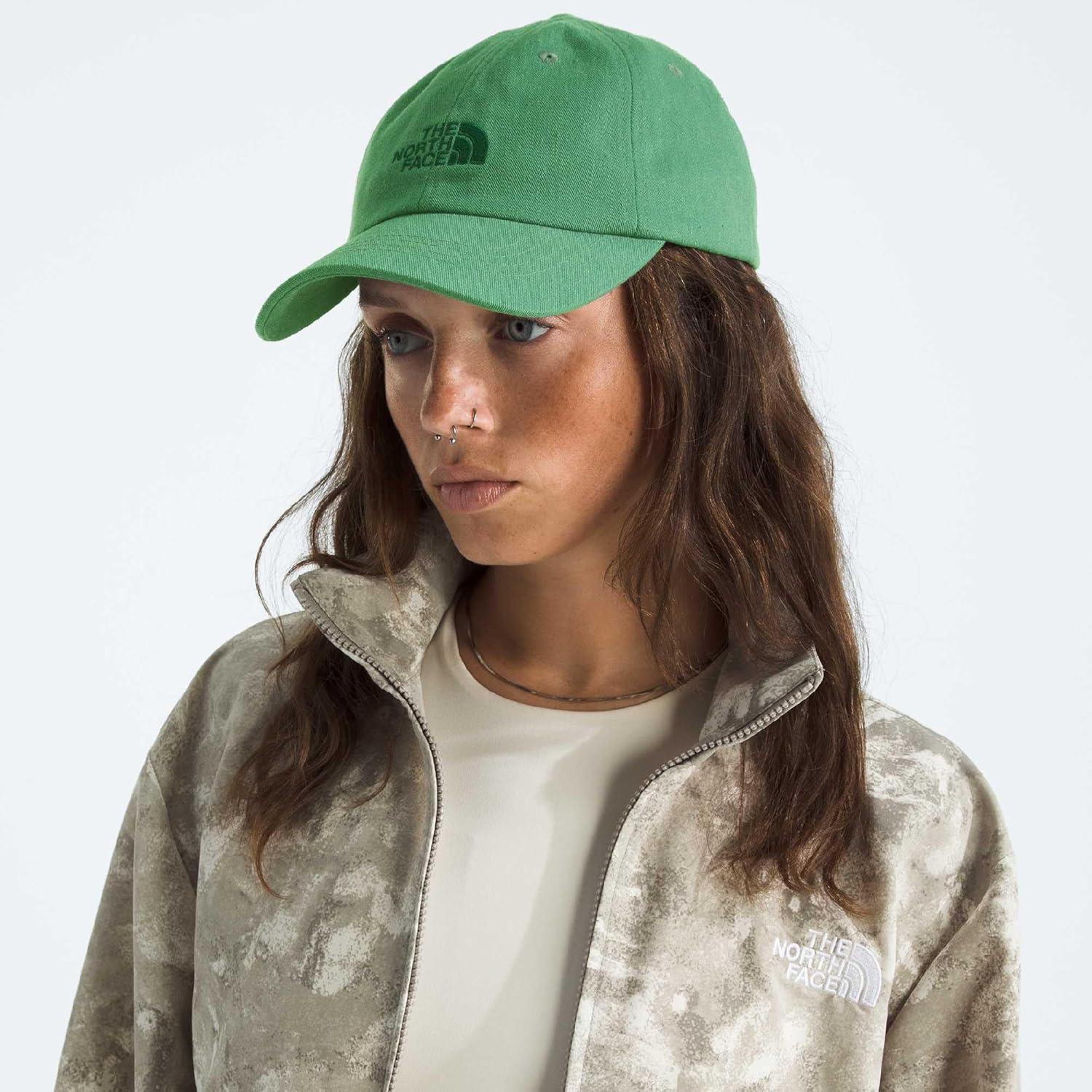 imageThe North Face Norm Baseball Hat Shallow Fit Ball Cap with Embroidered Logo Adjustable Strap Closure amp Silver BuckleDimmed Algae