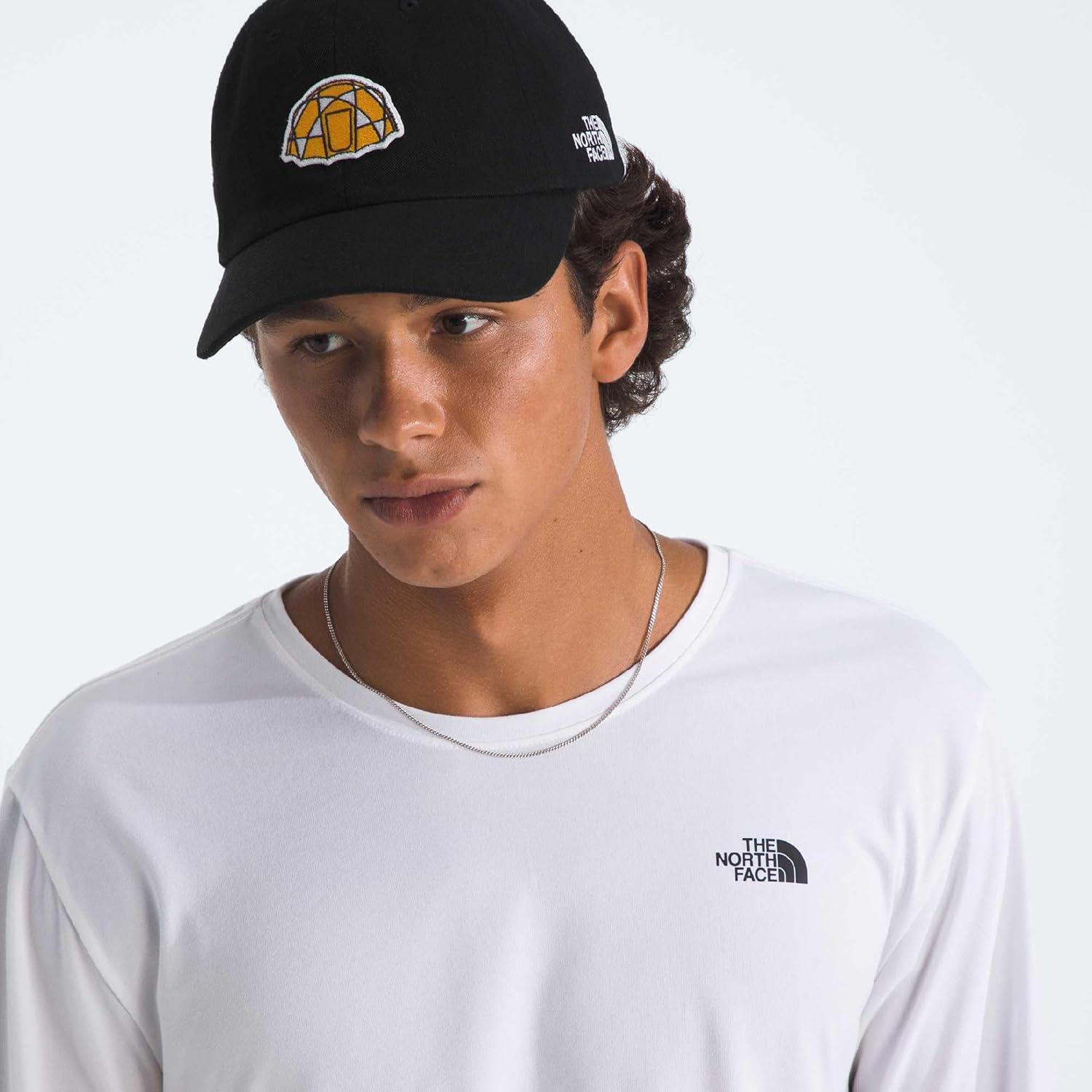 imageThe North Face Norm Baseball Hat Shallow Fit Ball Cap with Embroidered Logo Adjustable Strap Closure amp Silver BuckleTnf Black2meter Dome Patch