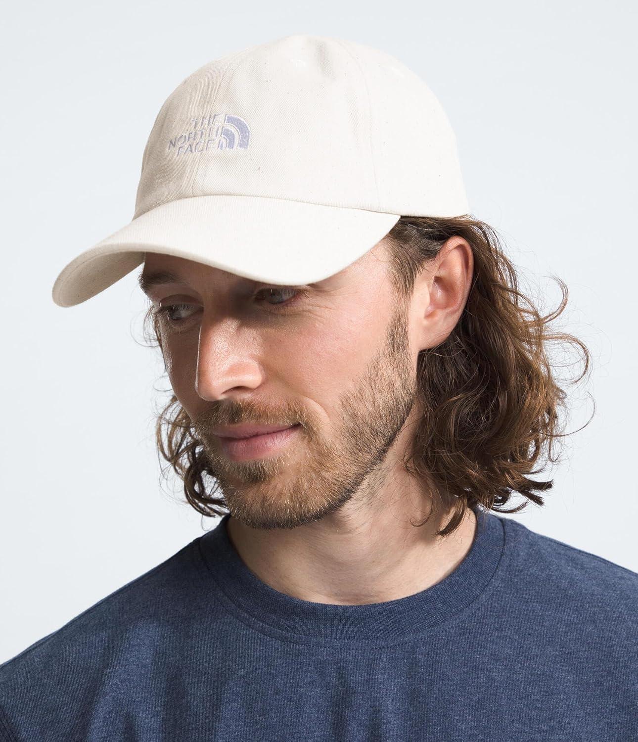 imageThe North Face Norm Baseball Hat Shallow Fit Ball Cap with Embroidered Logo Adjustable Strap Closure amp Silver BuckleWhite DuneRaw Undyed