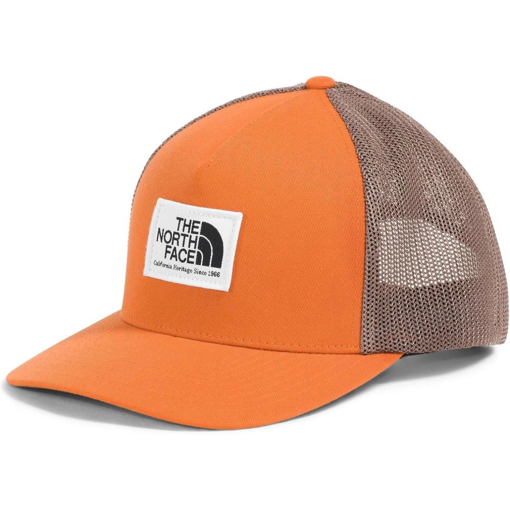 imageTHE NORTH FACE Keep It Patched Trucker Deep Fit Snapback Hat for Men amp Women With Breathable Mesh PanelsIron BronzeLatte