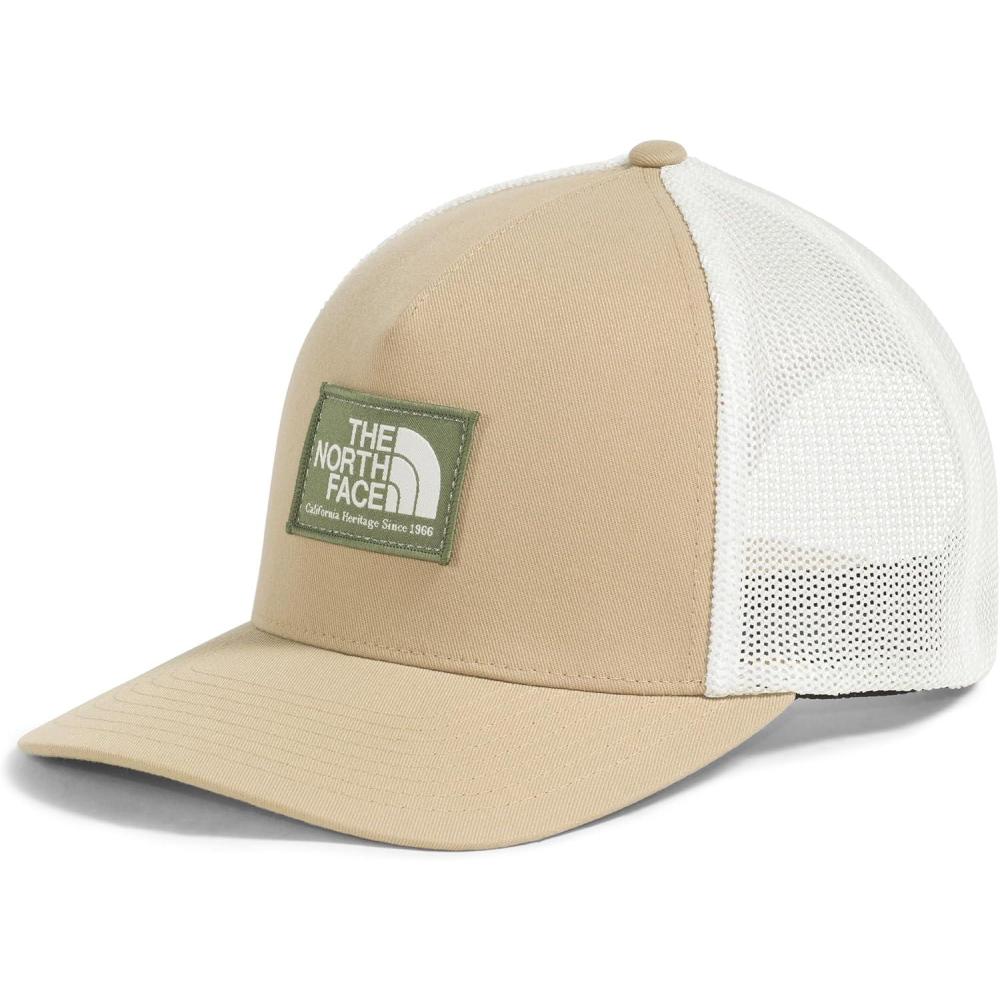 imageTHE NORTH FACE Keep It Patched Trucker Deep Fit Snapback Hat for Men amp Women With Breathable Mesh PanelsKhaki StoneBark Mist