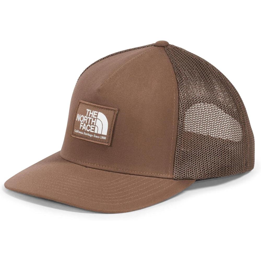 imageTHE NORTH FACE Keep It Patched Trucker Deep Fit Snapback Hat for Men amp Women With Breathable Mesh PanelsLatteSmokey Brown