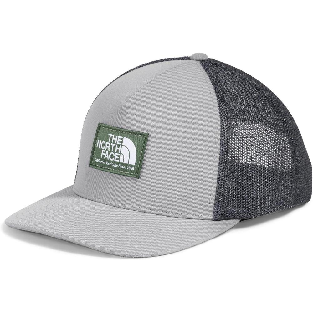 imageTHE NORTH FACE Keep It Patched Trucker Deep Fit Snapback Hat for Men amp Women With Breathable Mesh PanelsTnf Medium Grey HeatherDuck Green