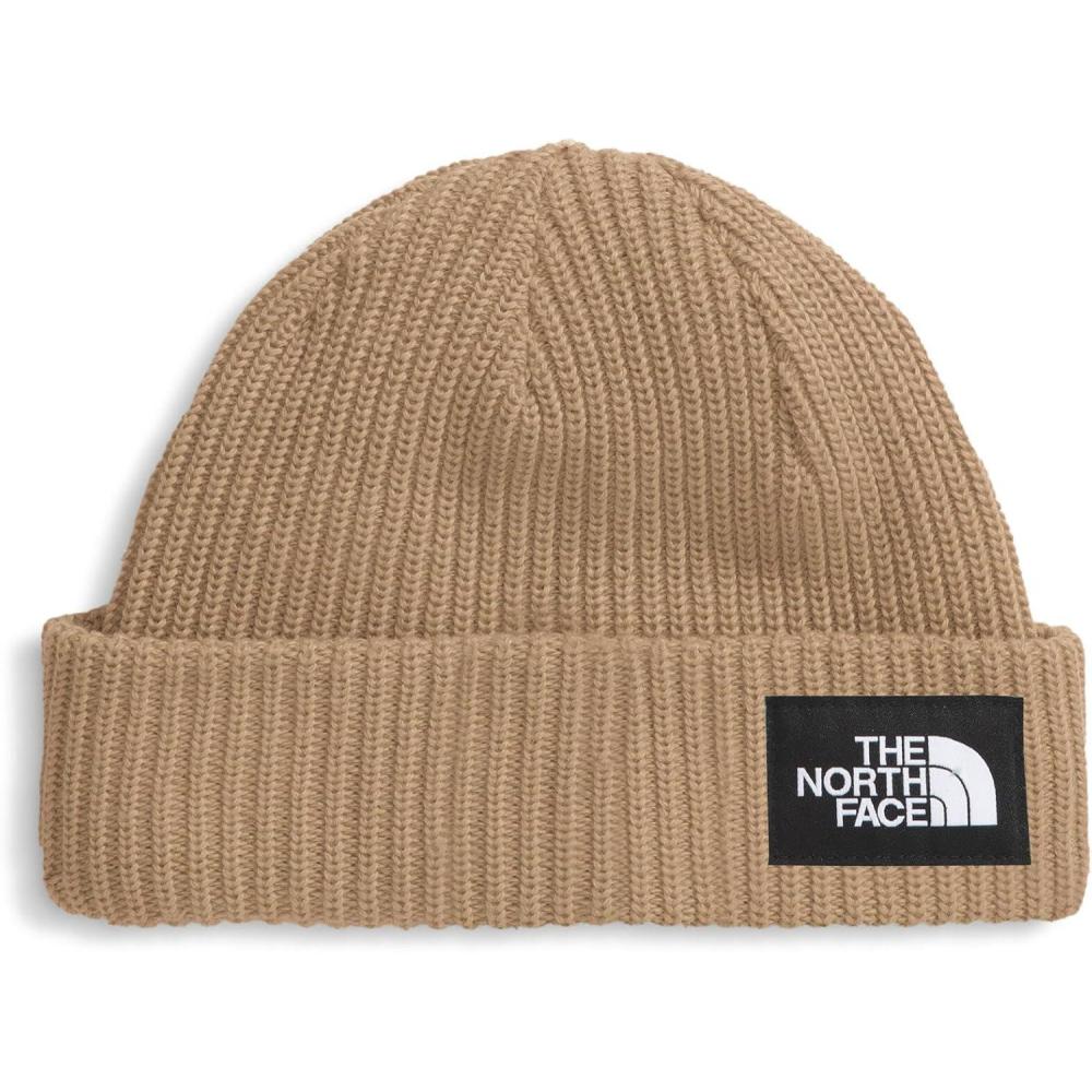 imageThe North FACE UnisexBaby Salty Dog Winter Beanie Cuffed Winter Hat Moisture Management Flashdry Cable DetailingUtility Brown