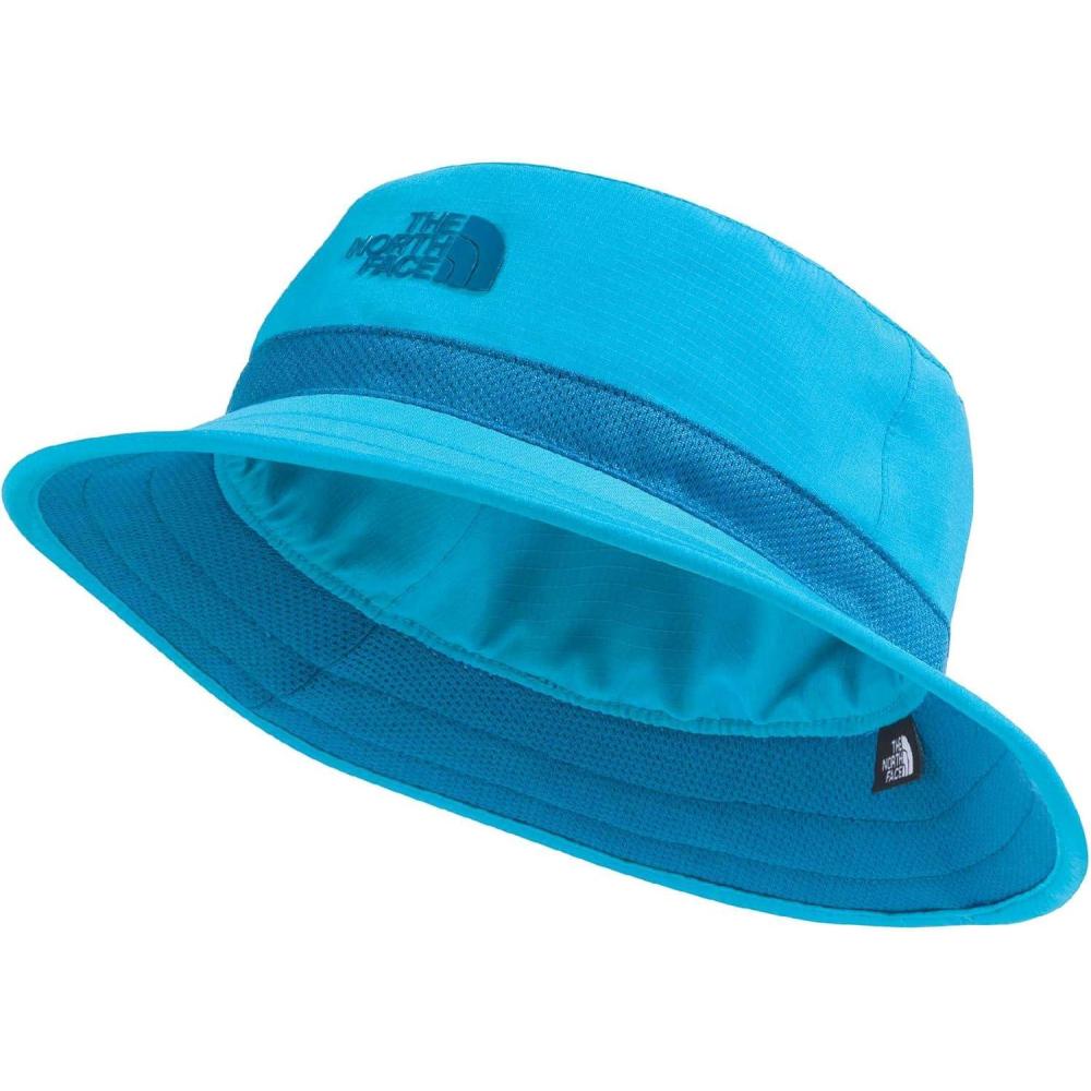 imageThe North Face Kids Class V Reversible Bucket ToddlerLittle KidsBig KidsMeridian Blue Logo Weather Topo Phantom Print