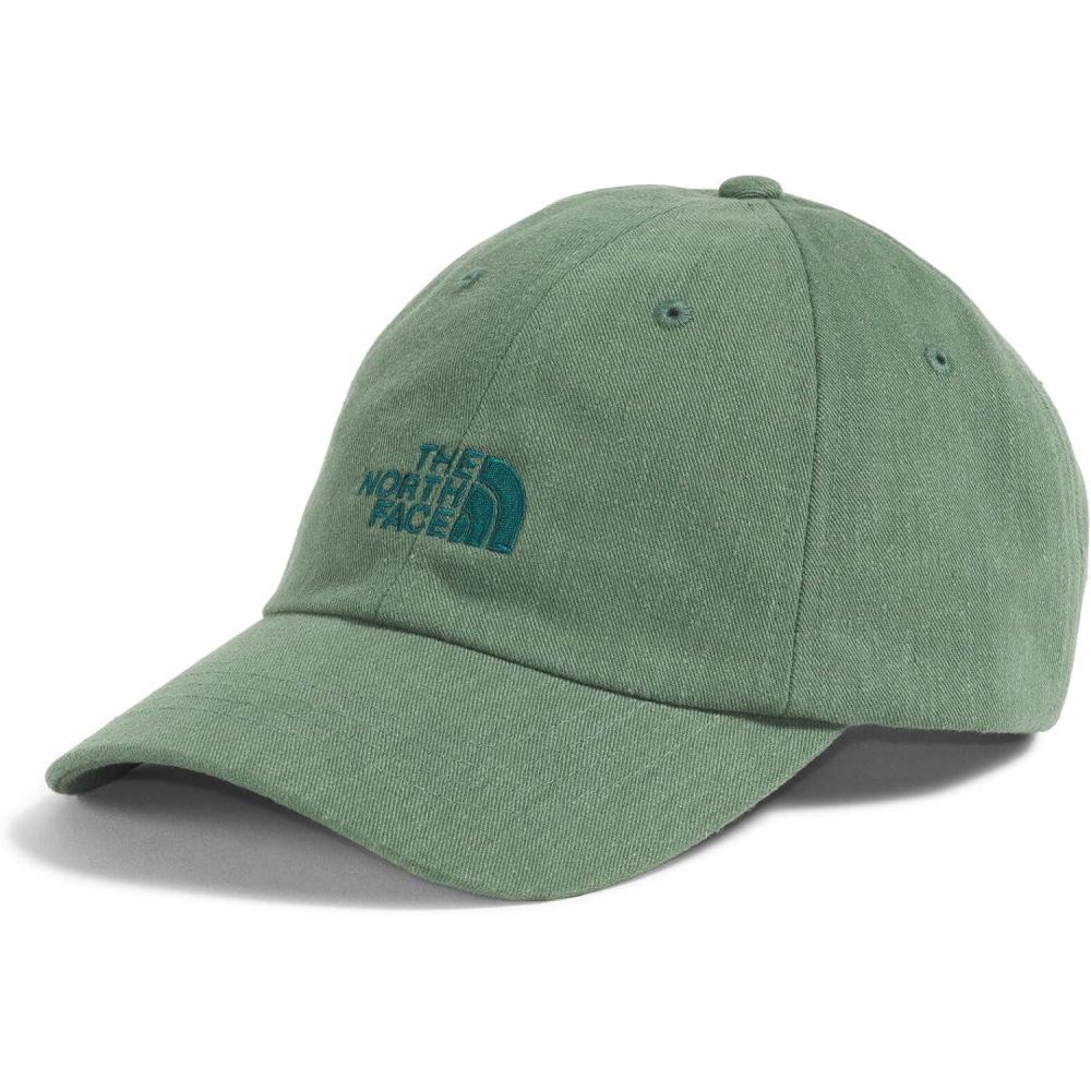 imageThe North Face Norm Baseball Hat Shallow Fit Ball Cap with Embroidered Logo Adjustable Strap Closure amp Silver BuckleDuck GreenDeep Nori