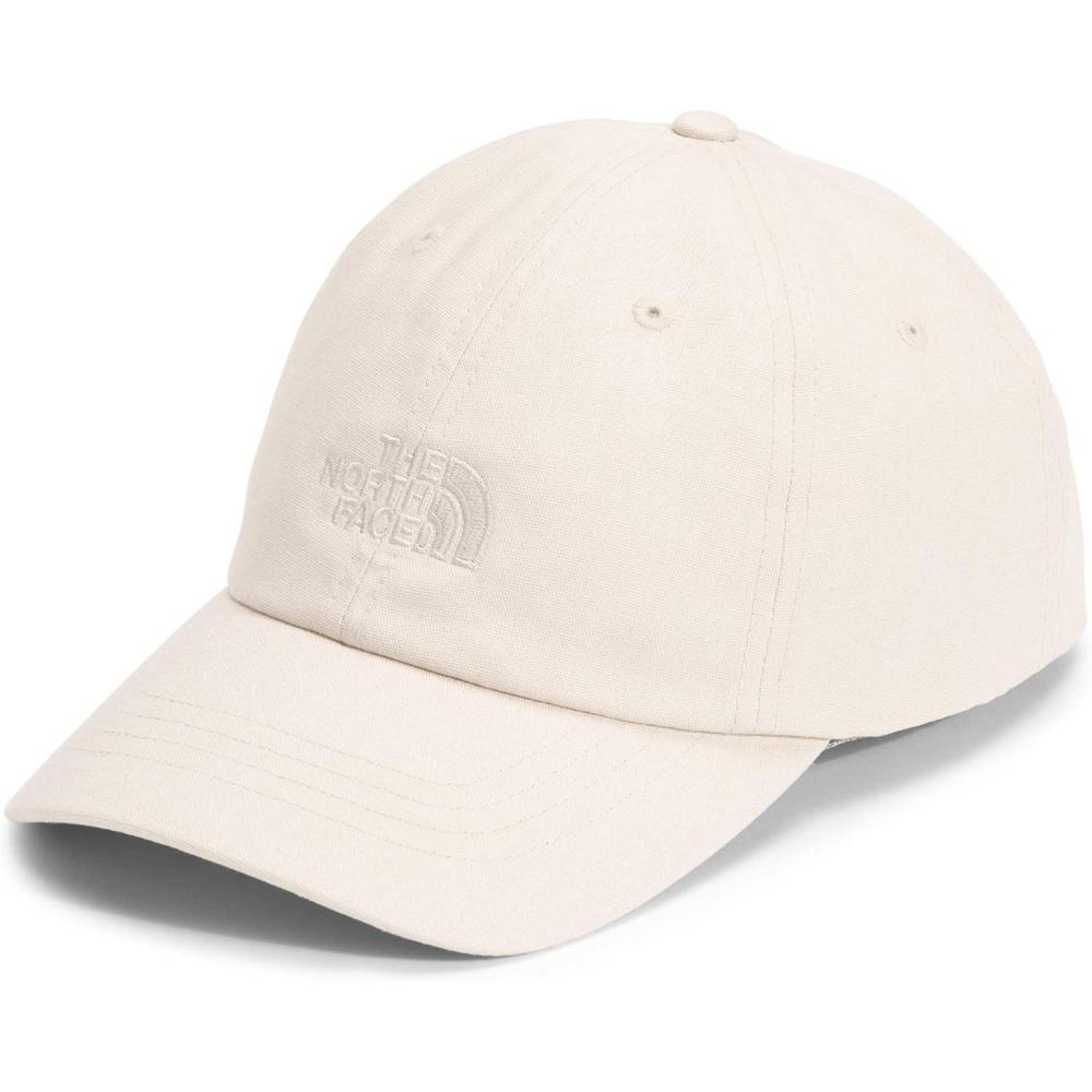 imageThe North Face Norm Baseball Hat Shallow Fit Ball Cap with Embroidered Logo Adjustable Strap Closure amp Silver BuckleGardenia White