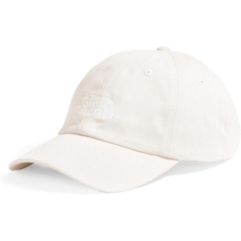 imageThe North Face Norm Baseball Hat Shallow Fit Ball Cap with Embroidered Logo Adjustable Strap Closure amp Silver BuckleWhite DuneRaw Undyed