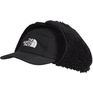THE NORTH FACE Kids’ Shasta Trapper Hat | Insulated Crown & Fleece Lined Earflaps, Water Repellent Finish, Ball Cap Brim(Tnf Black/Utility Brown)