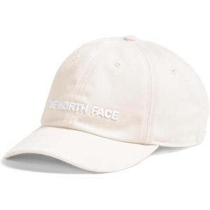 THE NORTH FACE Roomy Norm Hat | Classic Fit Ball Cap for Men & Women, Embroidered Logo, Adjustable Strap & Silver Buckle(White Dune/Raw Undyed/Horizontal Logo)