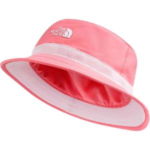 The North Face Kids Class V Reversible Bucket (Toddler/Little Kids/Big Kids)(Coral Crush Logo Weather Topo Phantom Print)
