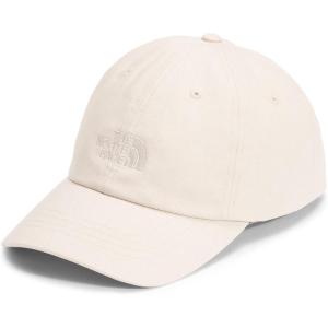 The North Face Norm Baseball Hat | Shallow Fit Ball Cap with Embroidered Logo, Adjustable Strap Closure & Silver Buckle(Gardenia White)