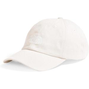 The North Face Norm Baseball Hat | Shallow Fit Ball Cap with Embroidered Logo, Adjustable Strap Closure & Silver Buckle(White Dune/Raw Undyed)