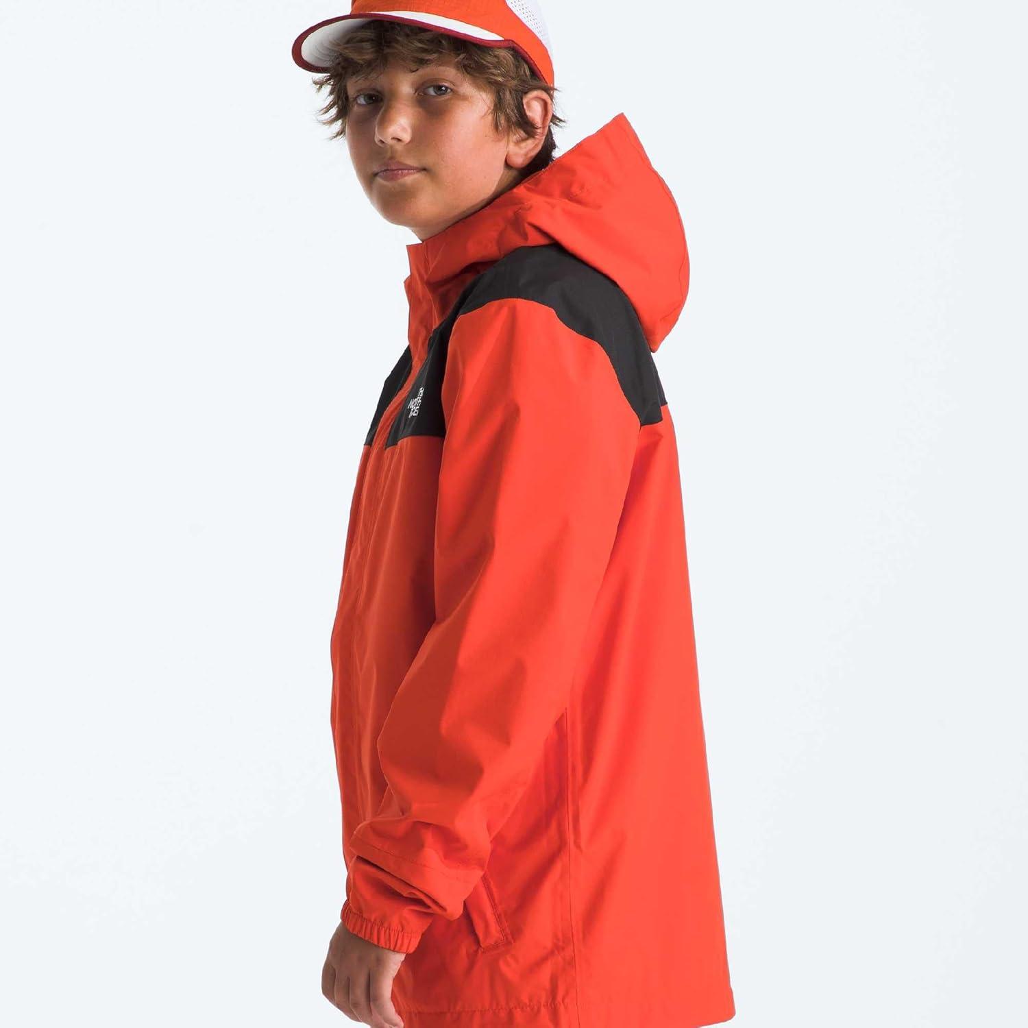 imageTHE NORTH FACE Boys Antora Waterproof Rain JacketLava Red