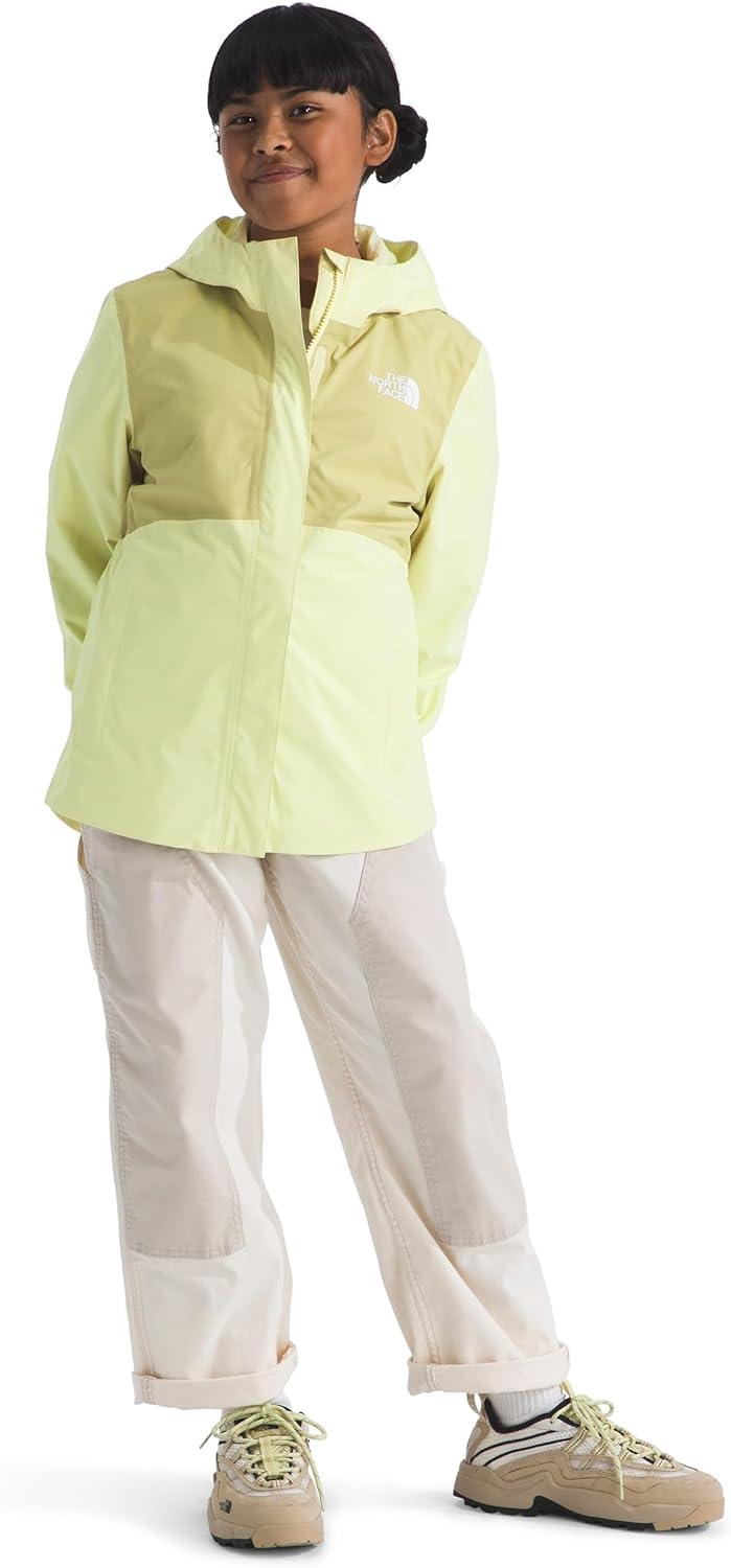imageTHE NORTH FACE Girls Antora Rain Jacket Waterproof Breathable 3piece Hood Secure Zip Hand PocketLemon Mistpear