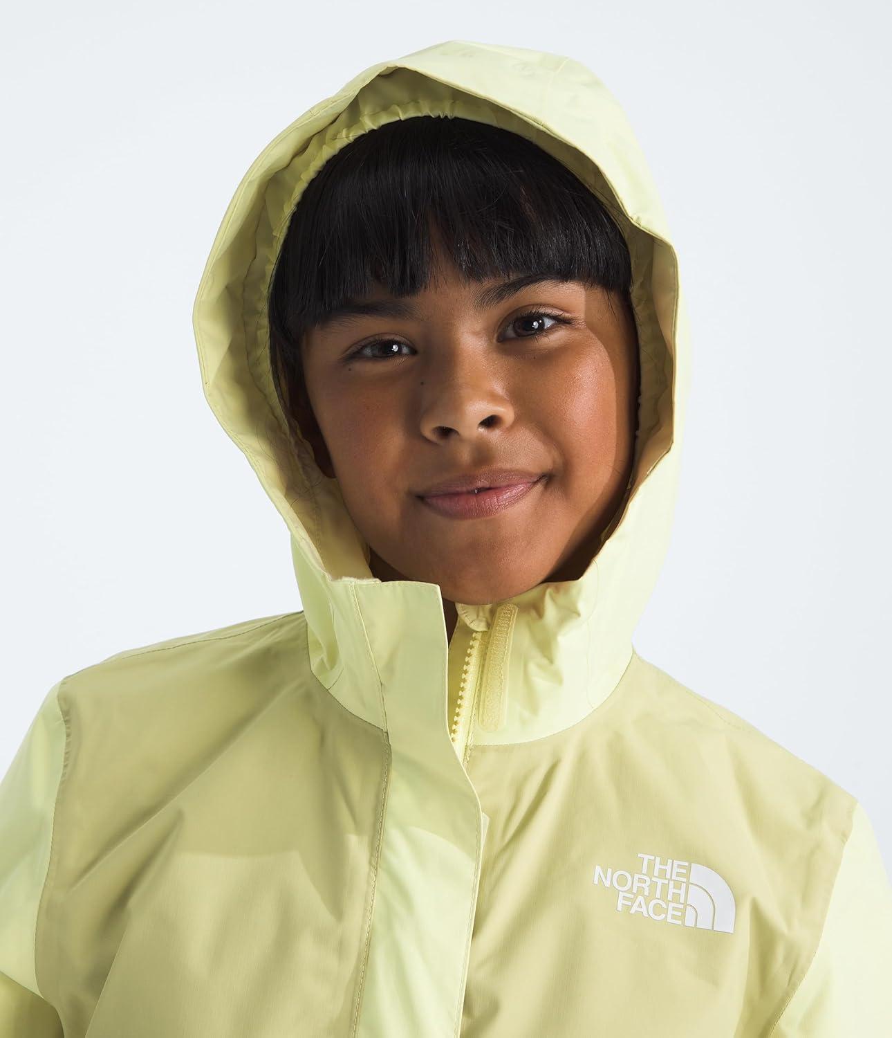 imageTHE NORTH FACE Girls Antora Rain Jacket Waterproof Breathable 3piece Hood Secure Zip Hand PocketLemon Mistpear