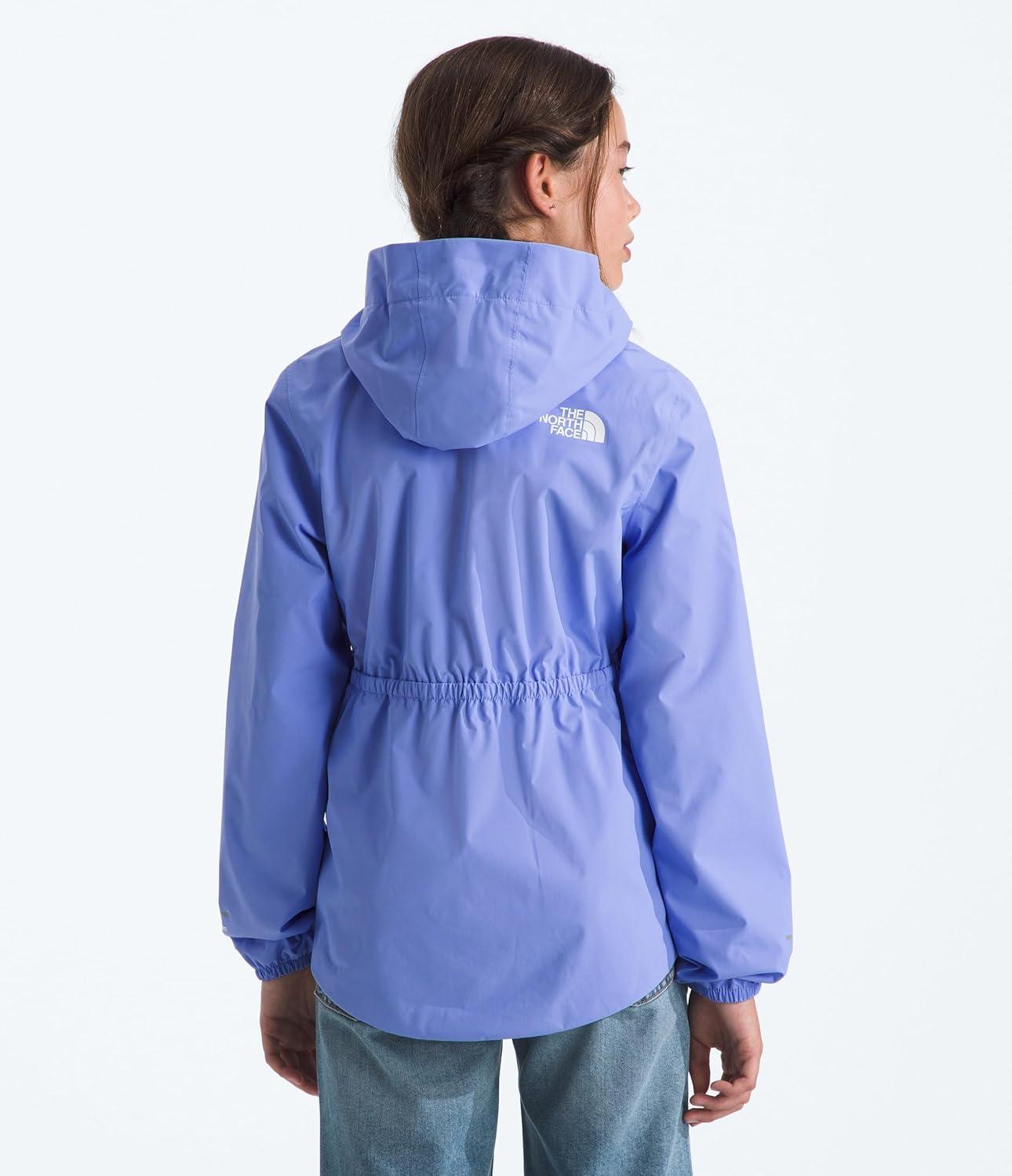 imageTHE NORTH FACE Girls Antora Rain Jacket Waterproof Breathable 3piece Hood Secure Zip Hand PocketPeriwinkle Glow