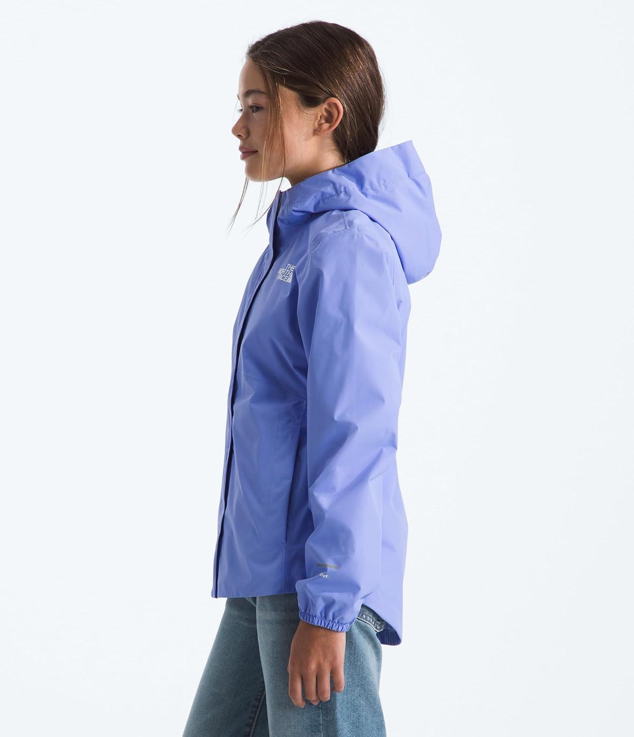 imageTHE NORTH FACE Girls Antora Rain Jacket Waterproof Breathable 3piece Hood Secure Zip Hand PocketPeriwinkle Glow