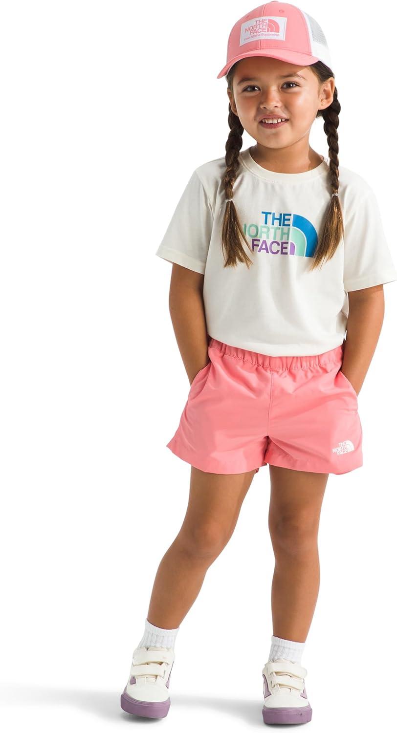 imageThe North Face Baby Class V Short Moisture Wicking ColorChanging Design Elastic Waistband MeshLined PocketsCoral Crush Logo Weather Topo Phantom Print
