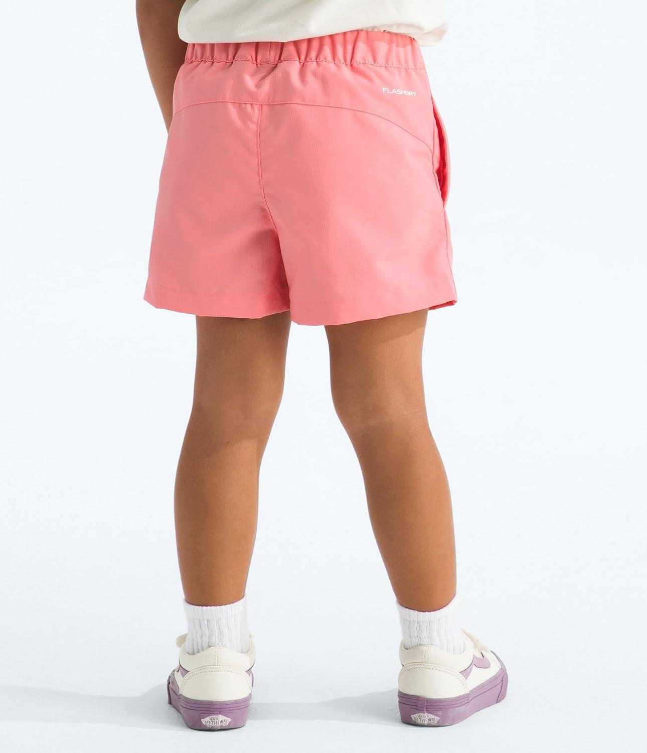 imageThe North Face Baby Class V Short Moisture Wicking ColorChanging Design Elastic Waistband MeshLined PocketsCoral Crush Logo Weather Topo Phantom Print