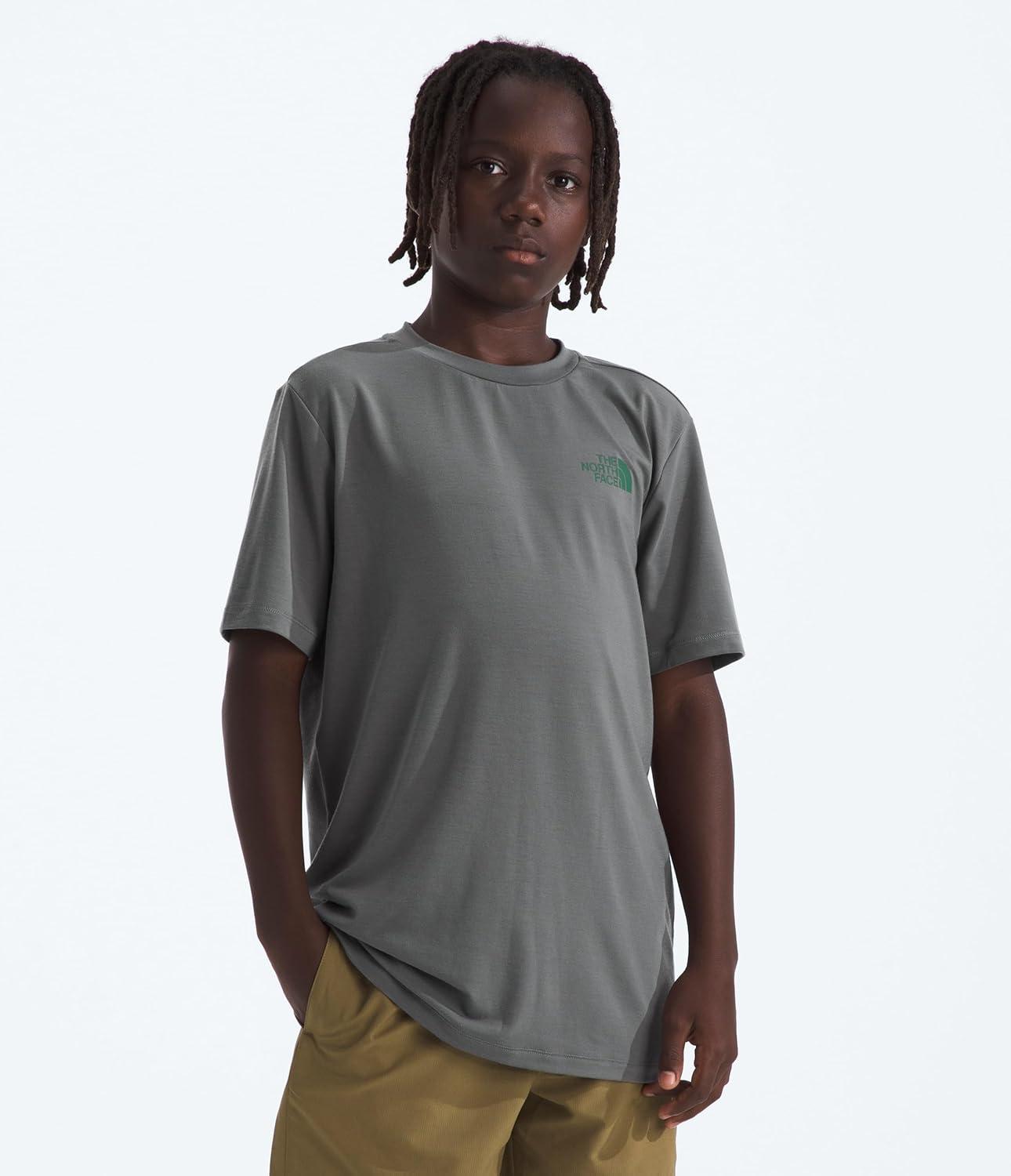 imageThe North Face Boys Adventure Sequoia Shade Short Sleeve Tee Little KidBig KidSmoked Pearl