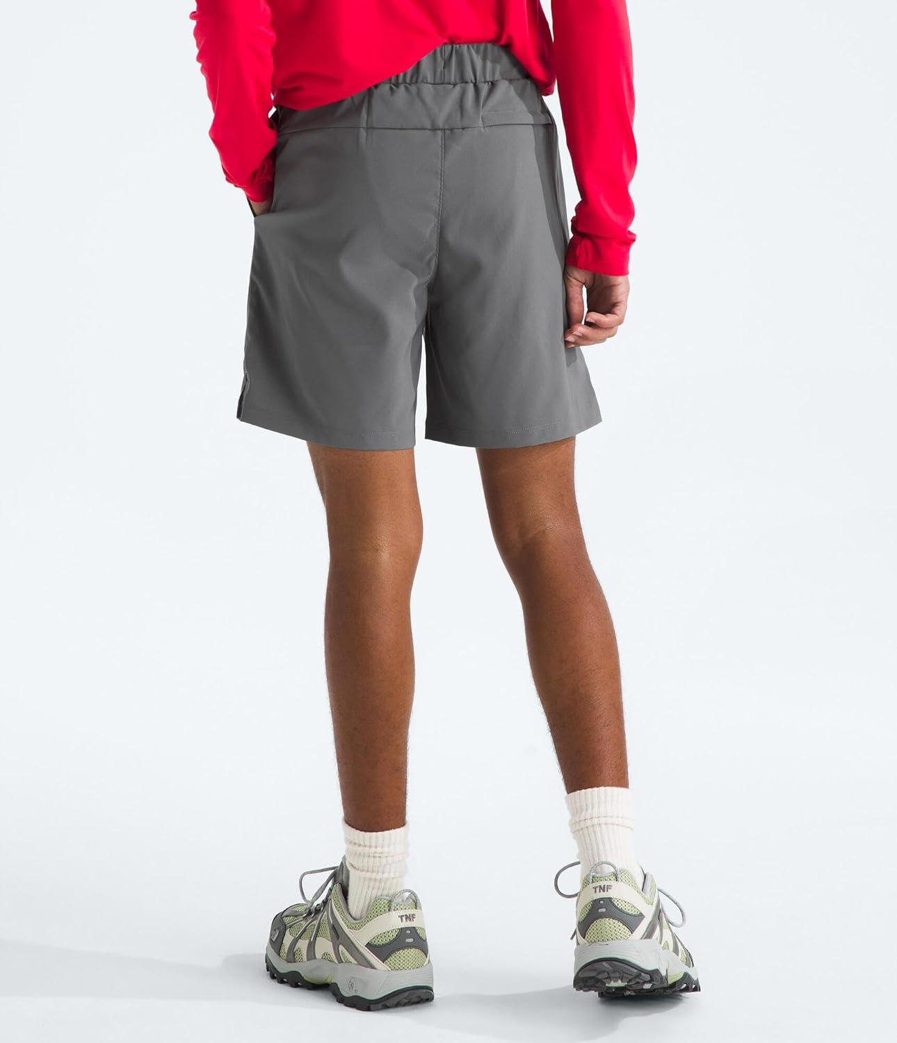 imageThe North Face Boys On The Trail Short Moisture Wicking Water Repellent Finish Elastic Waistband Zip Back PocketSmoked Pearl