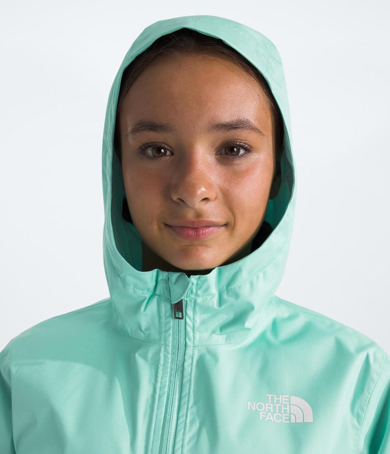 imageThe North Face Unisex Kids Zipline Rain Jacket Waterproof Rain Coat Secure Zip Pockets Weather Ready HoodBright Foam