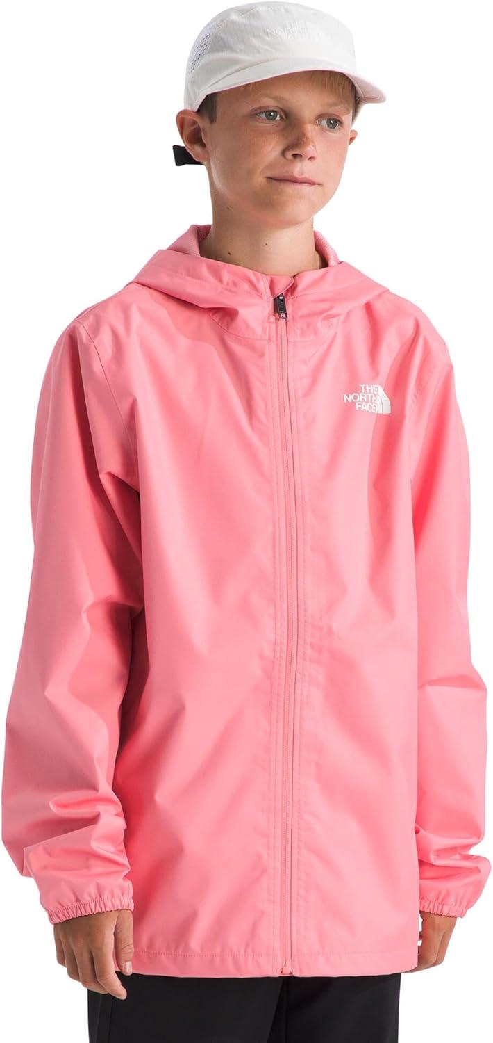 imageThe North Face Unisex Kids Zipline Rain Jacket Waterproof Rain Coat Secure Zip Pockets Weather Ready HoodCoral Crush