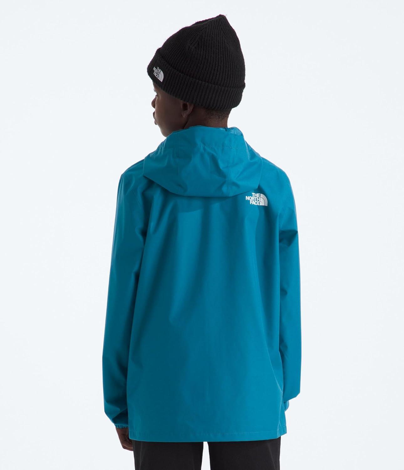 imageThe North Face Unisex Kids Zipline Rain Jacket Waterproof Rain Coat Secure Zip Pockets Weather Ready HoodDusk Blue