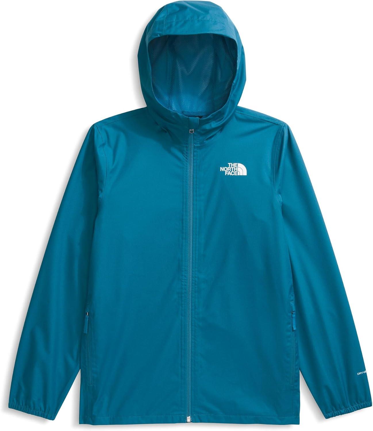 imageThe North Face Unisex Kids Zipline Rain Jacket Waterproof Rain Coat Secure Zip Pockets Weather Ready HoodDusk Blue