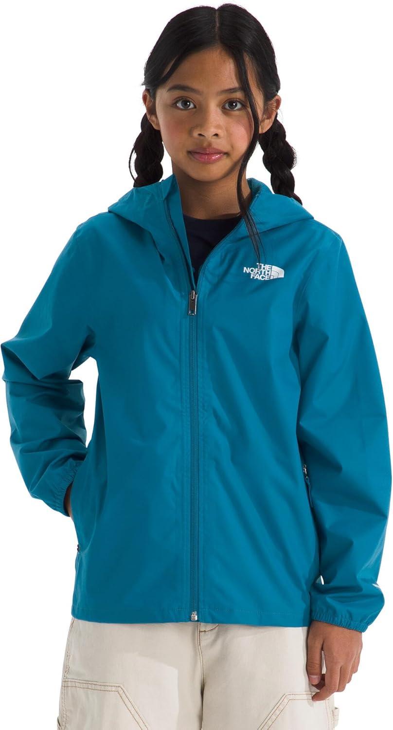 imageThe North Face Unisex Kids Zipline Rain Jacket Waterproof Rain Coat Secure Zip Pockets Weather Ready HoodDusk Blue