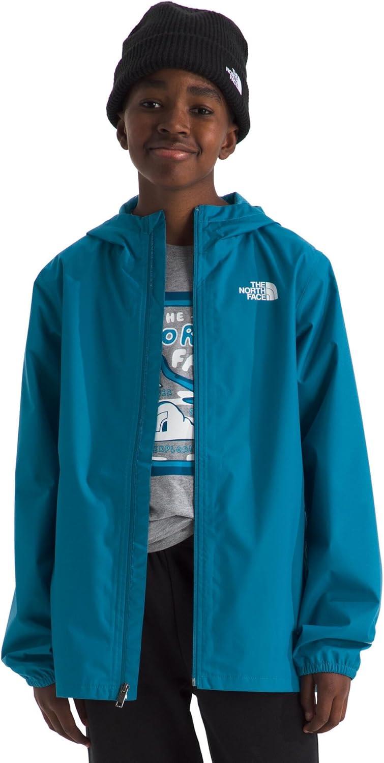 imageThe North Face Unisex Kids Zipline Rain Jacket Waterproof Rain Coat Secure Zip Pockets Weather Ready HoodDusk Blue