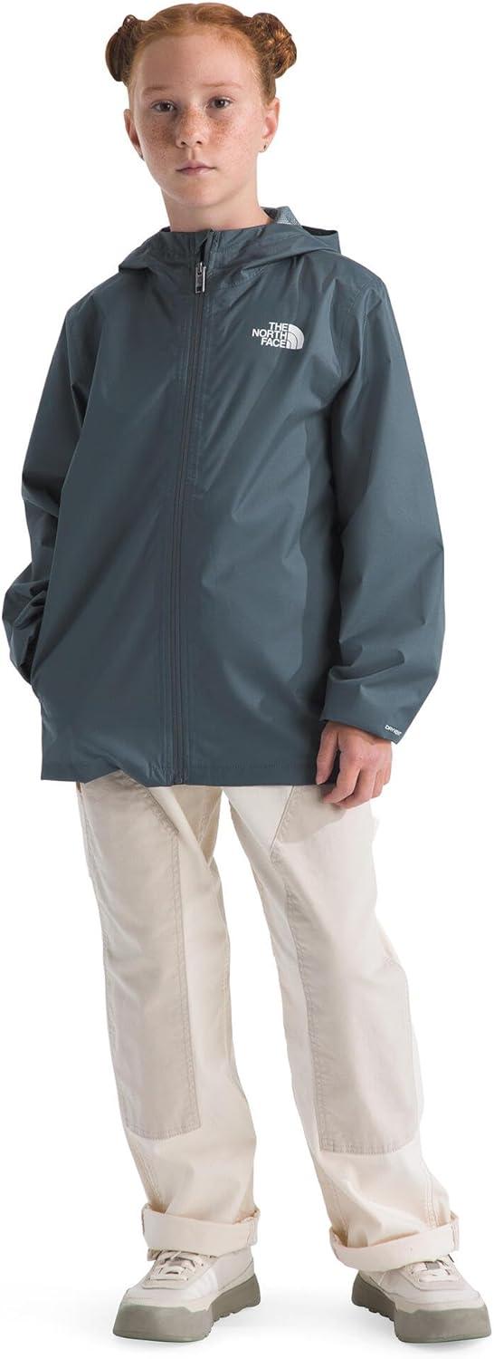 imageThe North Face Unisex Kids Zipline Rain Jacket Waterproof Rain Coat Secure Zip Pockets Weather Ready HoodGranite Grey