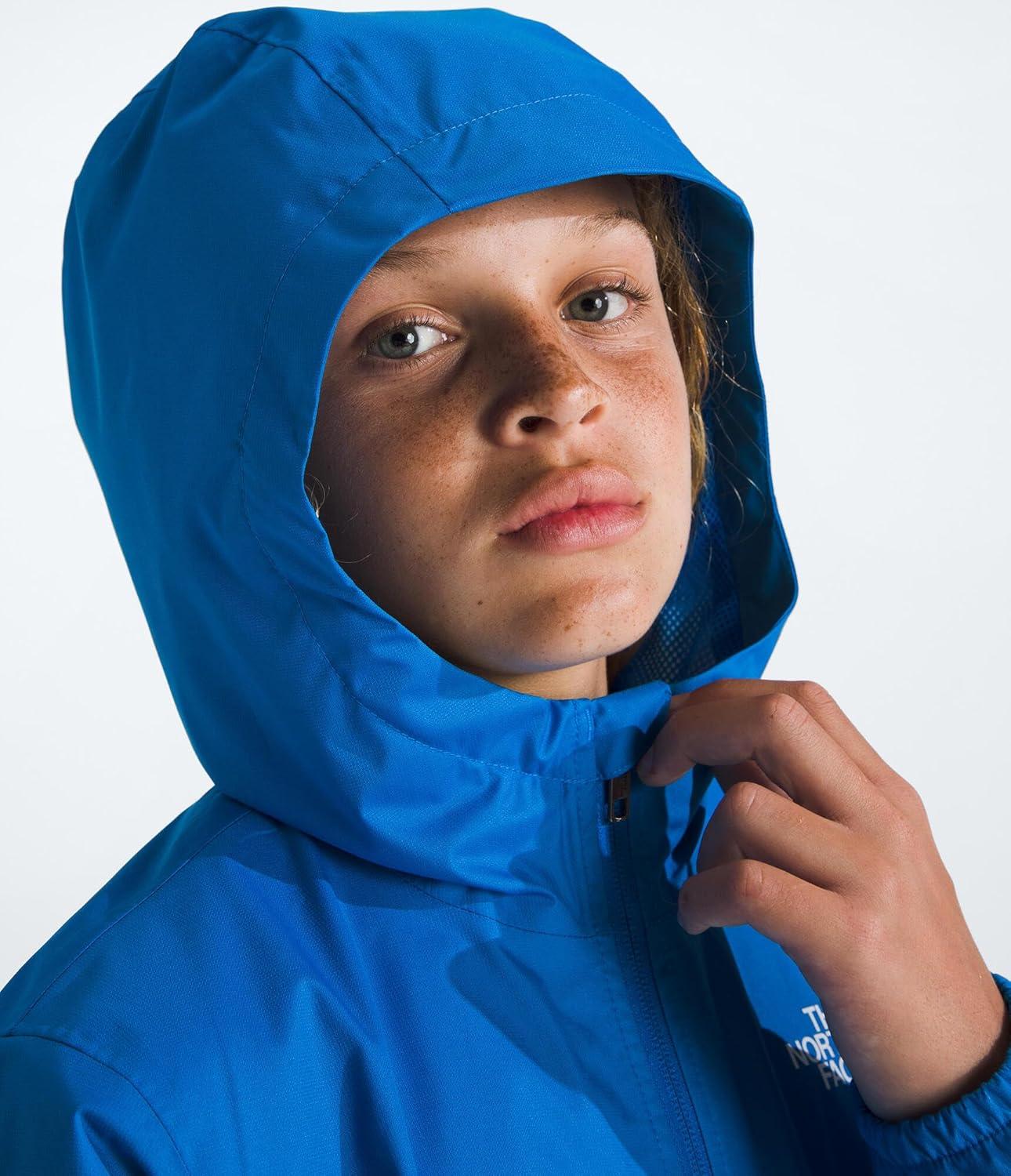 imageThe North Face Unisex Kids Zipline Rain Jacket Waterproof Rain Coat Secure Zip Pockets Weather Ready HoodHero Blue