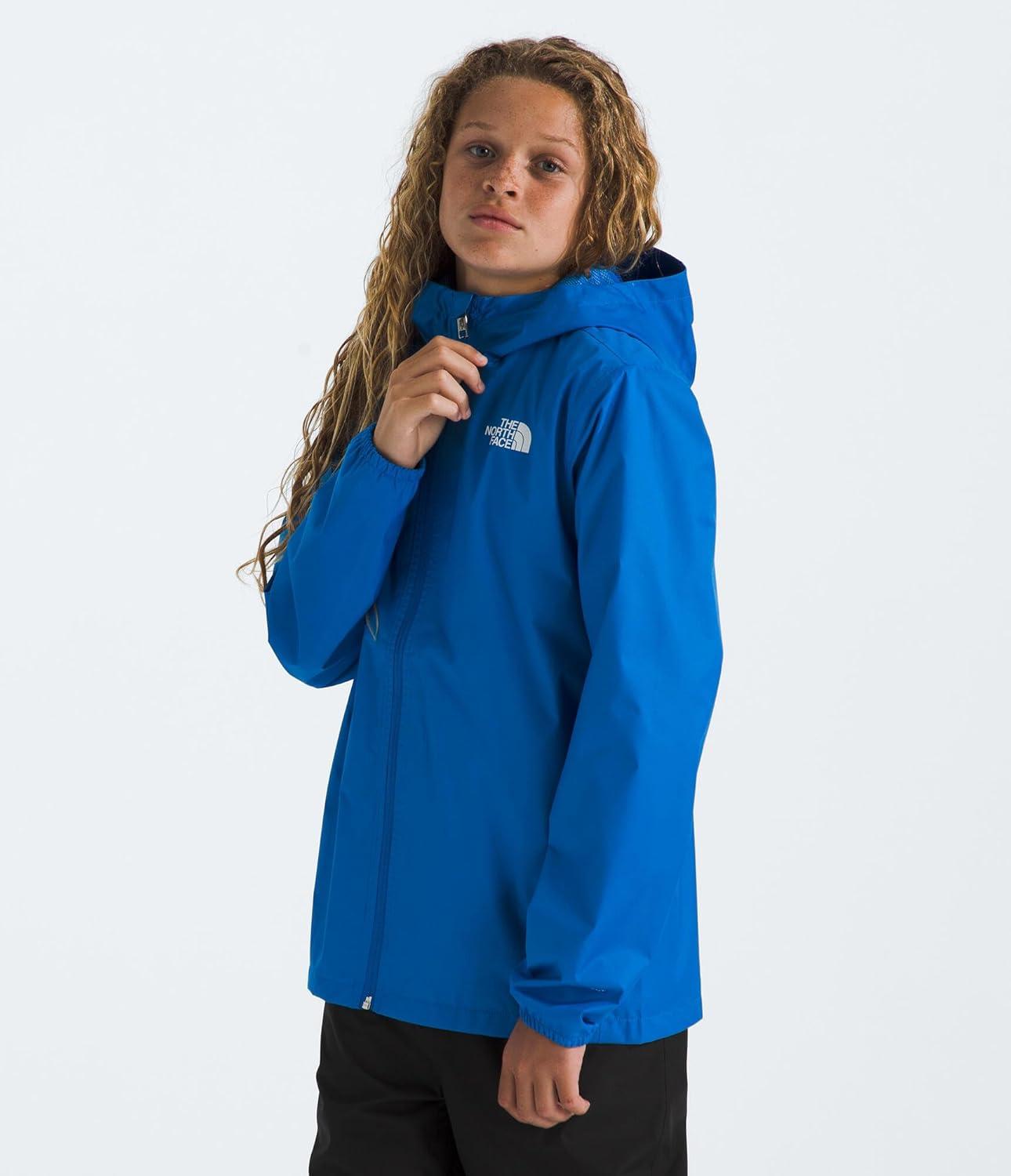 imageThe North Face Unisex Kids Zipline Rain Jacket Waterproof Rain Coat Secure Zip Pockets Weather Ready HoodHero Blue