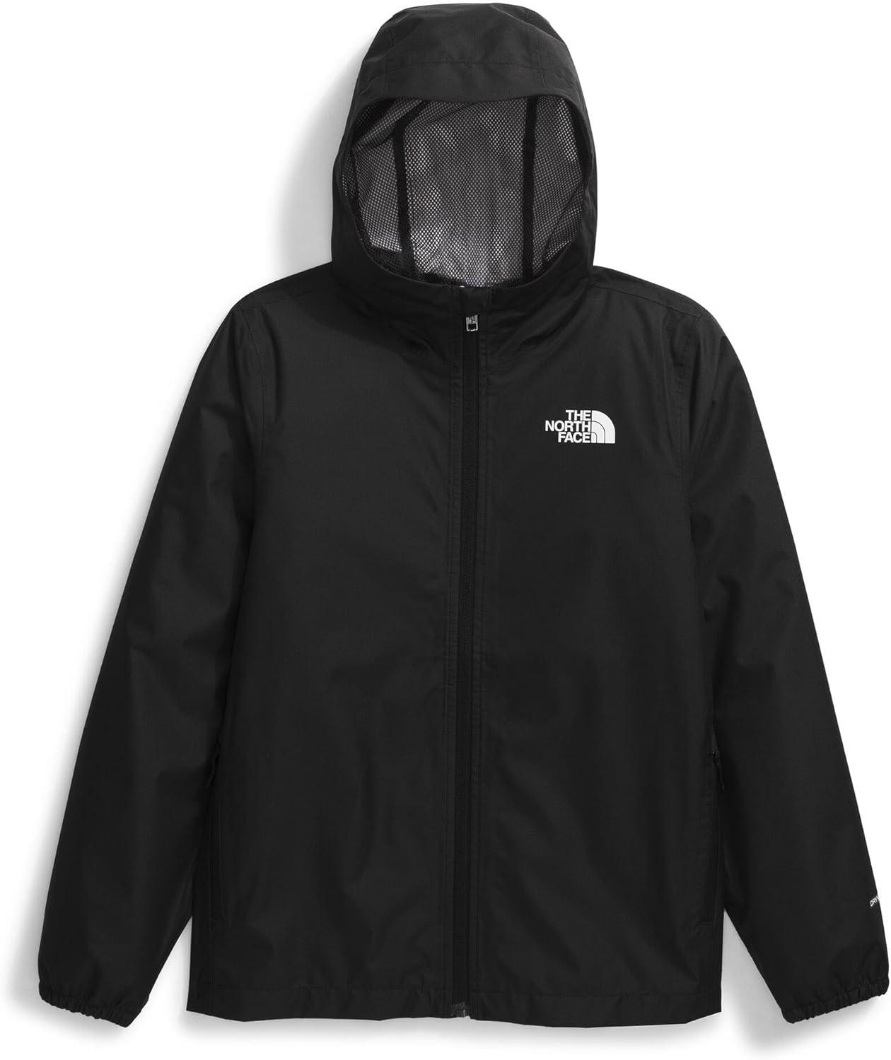 imageThe North Face Unisex Kids Zipline Rain Jacket Waterproof Rain Coat Secure Zip Pockets Weather Ready HoodTnf Black
