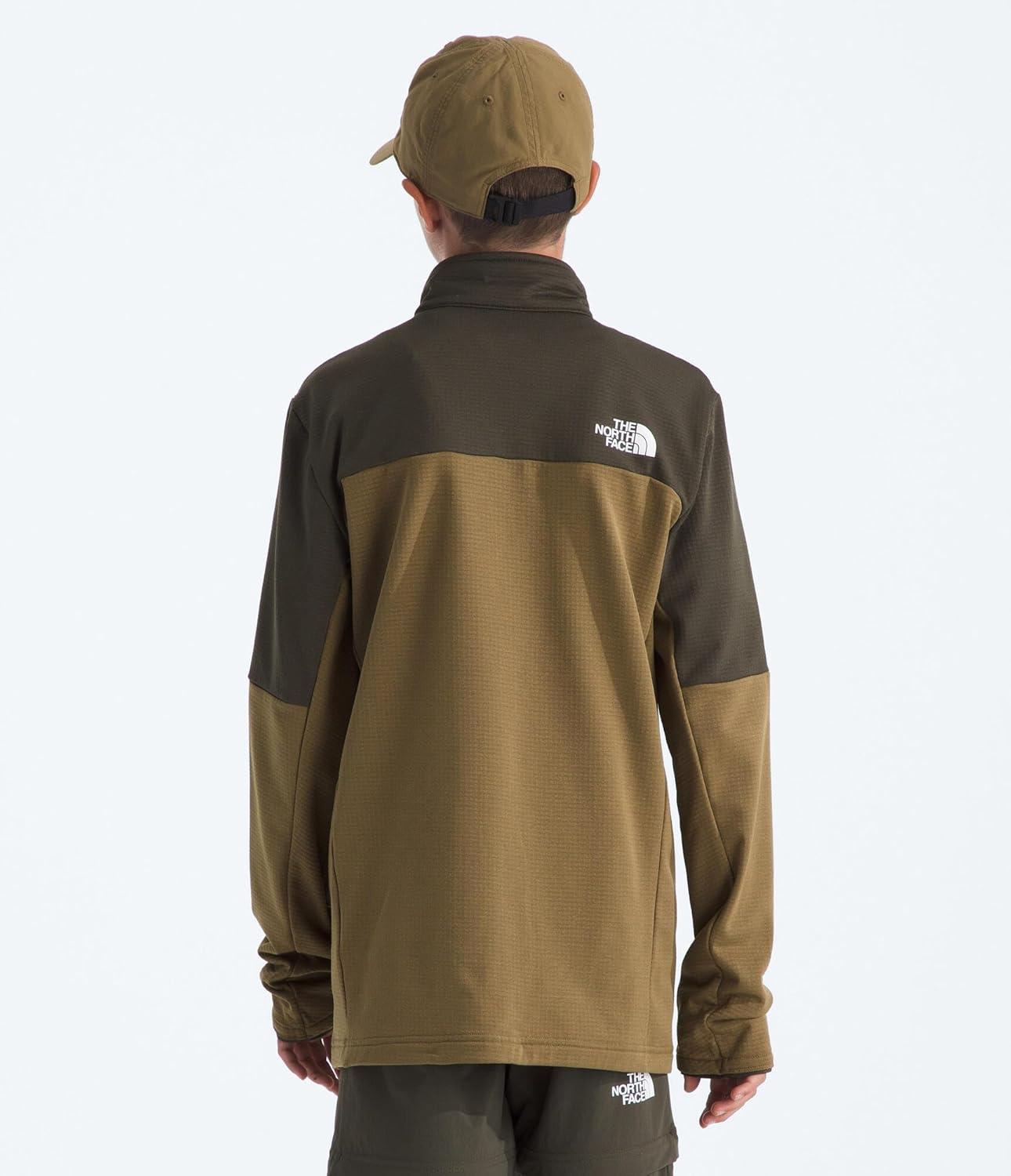 imageThe North Face boys Hike Midlayer Full Zip JacketNew Taupe GreenCedar
