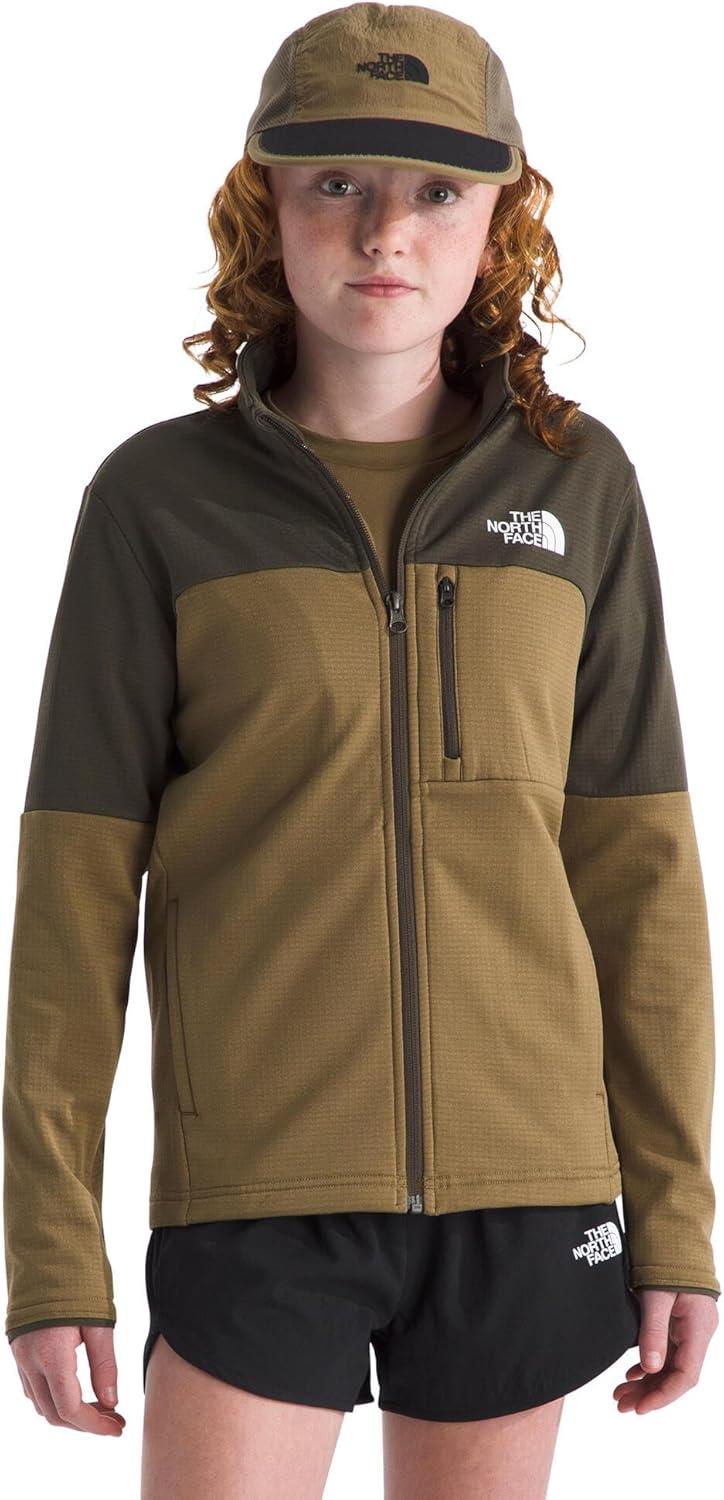 imageThe North Face boys Hike Midlayer Full Zip JacketNew Taupe GreenCedar